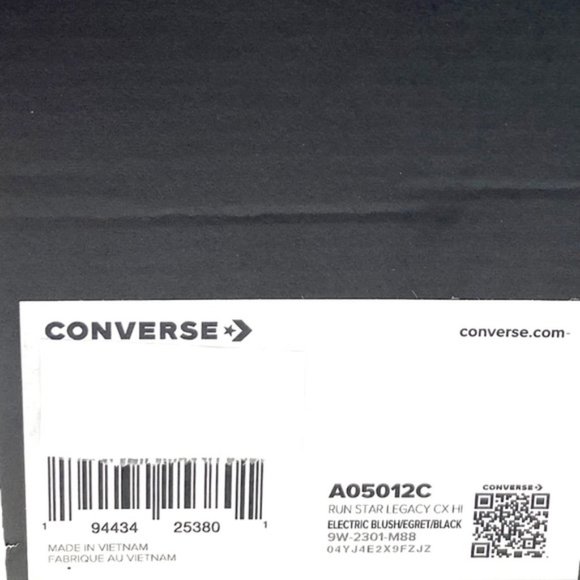 Converse Run Star Legacy CX High Shoes Electrical Pink Canvas Women Size A05012C - Picture 8 of 9